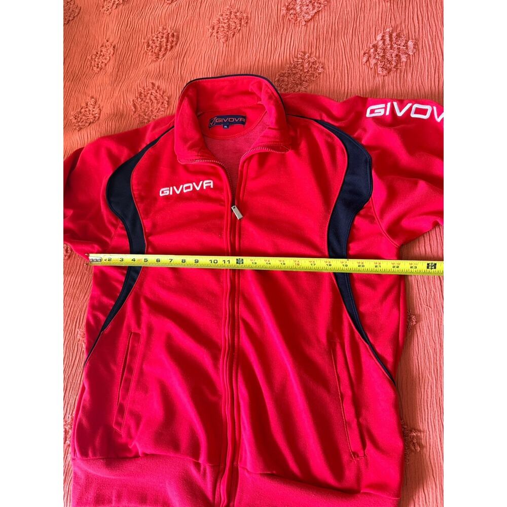 Givova Chievo Verona Football Soccer Zip Up Jacket Size Xl View 4